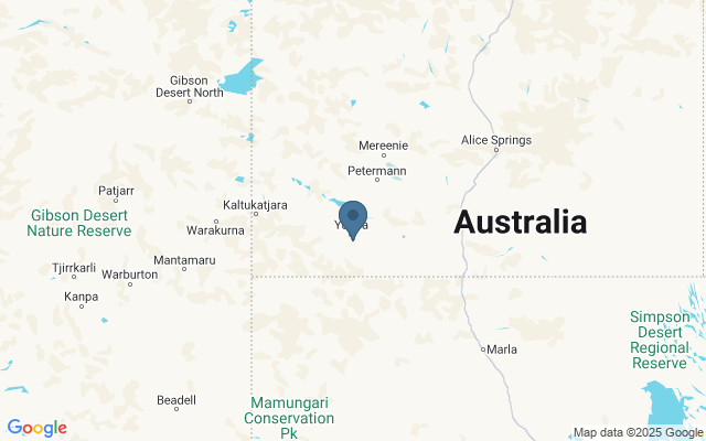 Kaart met locatie Uluru-Kata Tjuta National Park